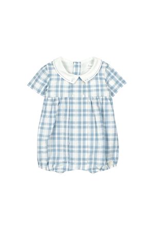 Blue and white checkered cotton suit TARTINE ET CHOCOLAT KIDS | CC330104826E